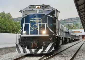 Foto: cortesía // Al referirse a las obras estratégicas de su gobierno citó dos tramos del Tren Interoceánico: Oaxaca-Chiapas y Roberto Ayala-Paraíso.