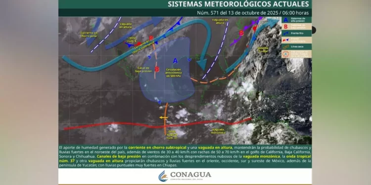 Alerta Climática en Oaxaca: Persisten las Lluvias Vespertinas y Aumenta el Riesgo Ciclónico