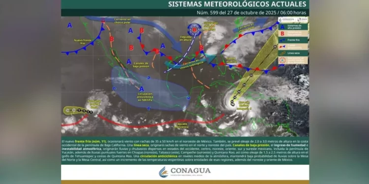 Cielos despejados, calor persistente y un frente frío en el horizonte