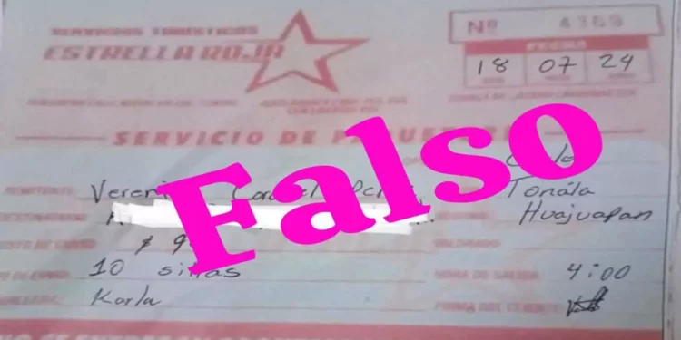 Directivos de Estrella Roja alertan sobre estafadores que entregan recibos falsos en Huajuapan y la región Mixteca. Foto: Internet