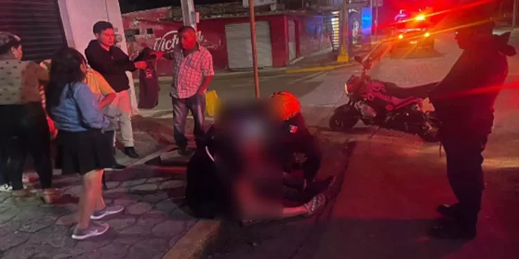 El hecho de tránsito ocurrió en las calles de la colonia La Merced de Huajuapan.