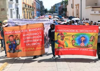 Foto: Adrián Gaytán // El mandatario estatal refirió que la protesta no tiene ningún argumento y validez.
