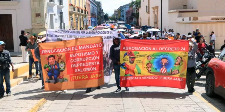 Foto: Adrián Gaytán // El mandatario estatal refirió que la protesta no tiene ningún argumento y validez.