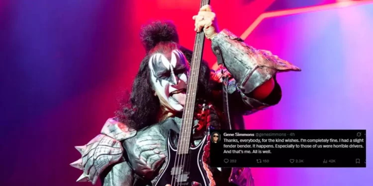 Gene Simmons, bajista de KISS, hospitalizado tras desmayarse al volante en Malibú