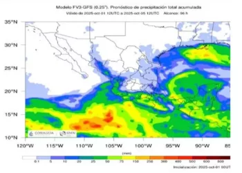 Emite Protección Civil recomendaciones por temporal lluvioso en Istmo, Costa, Sierra Sur y Mixteca