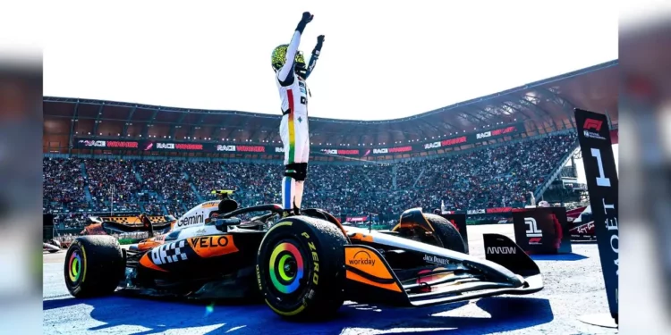 Lando Norris triunfó ante 401,326 aficionados en un fin de semana histórico