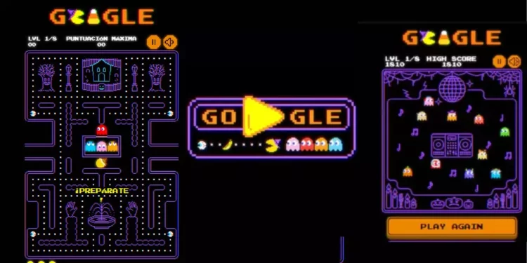 Pac-Man cumple 45 años y Google lo festeja con un doodle especial de Halloween