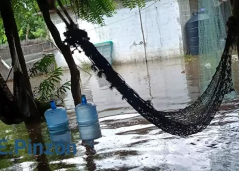 San Mateo del Mar inundado por desfogue de la presa de Jalapa del Marqués