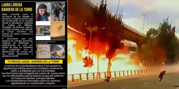 La mujer anónima del puente de la concordia ya tiene nombre: era Laura Lorena, originaria de Jalisco