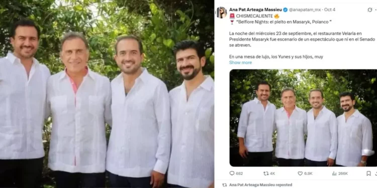 ¡Escándalo en Polanco! Denuncian a los Yunes por agresiones en restaurante de lujo