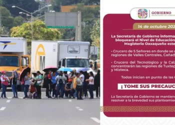 ¡Oaxaca al límite! Bloqueos del magisterio indígena asfixiarán la ciudad este martes