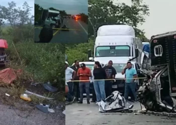 Mueren autoridades municipales en choque frontal sobre la Palomares–Matías Romero