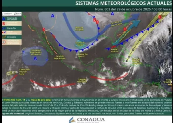 Frente frío 11 provoca descenso de temperatura y fuertes vientos en Oaxaca
