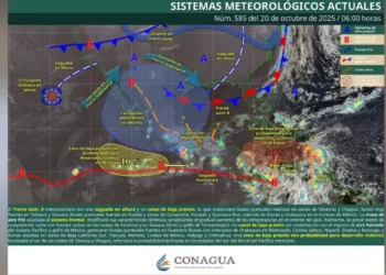 ¡Frente frío número 8 azota Oaxaca! Intensas lluvias, vientos y descenso de temperatura
