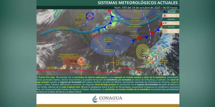 Onda tropical 39 provocará lluvias aisladas y tormentas eléctricas en zonas montañosas de Oaxaca