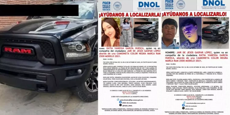 Desaparecen dos jóvenes en Teotitlán de Flores Magón; familias claman por ayuda para encontrarlos