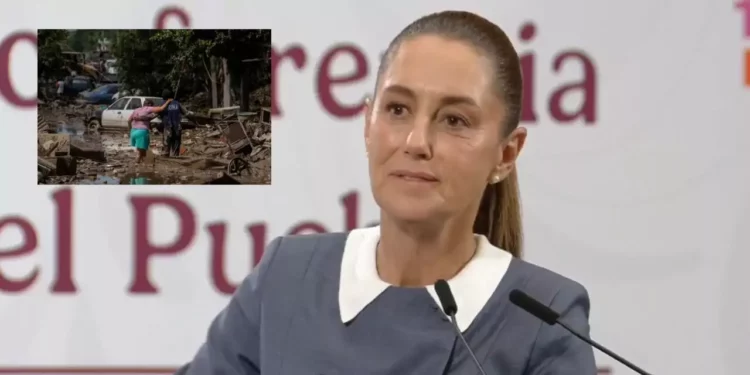 Sheinbaum informa sobre inundaciones; sube a 66 el número de fallecidos