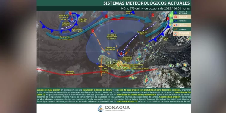 Lluvias persistentes y riesgo eléctrico en Oaxaca: Protección Civil advierte condiciones inestables