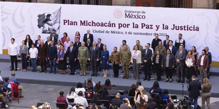 Presidenta Claudia Sheinbaum presenta los 12 ejes del Plan Michoacán por la Paz y la Justicia; contempla 100 acciones y una inversión de más de 57 mil mdp