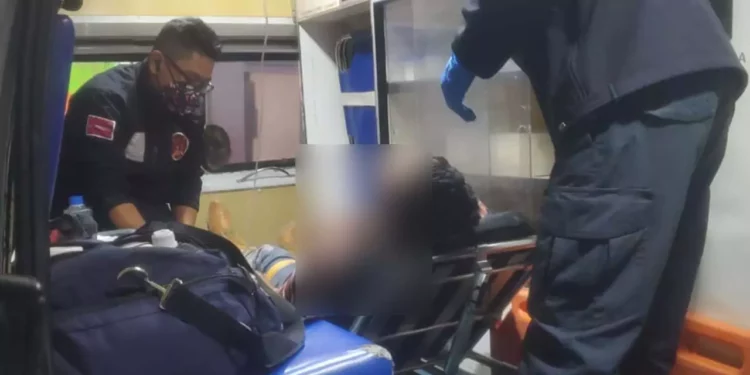 El accidente ocurrió en la calle Morelos esquina Hidalgo.