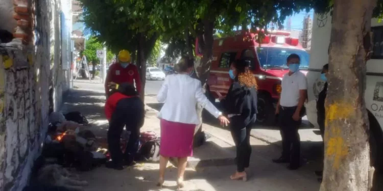 El sexagenario fue auxiliado por presentar necrosis en pelvis y extremidad inferior.