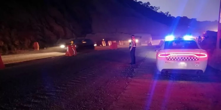 Foto: Guardia Nacional // Trabajos de reacondicionamiento de la súper carretera Oaxaca-Cuacnopalan.