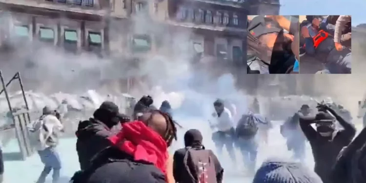 Marcha de la generación z en CDMX escala a violencia: 17 mil asisten, 140 heridos y 20 detenidos