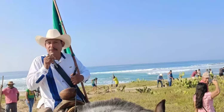 Foto: Patricia Pacheco // Aprovecharon la emblemática fecha de la Revolución Mexicana para recuperar la propiedad comunal.