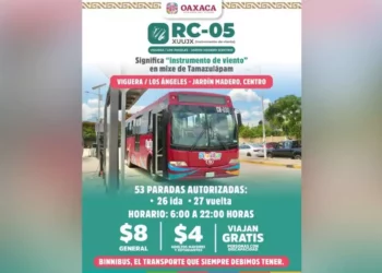 Binnibus inicia operaciones de la nueva ruta RC-05 Xuujx con 53 paradas autorizadas