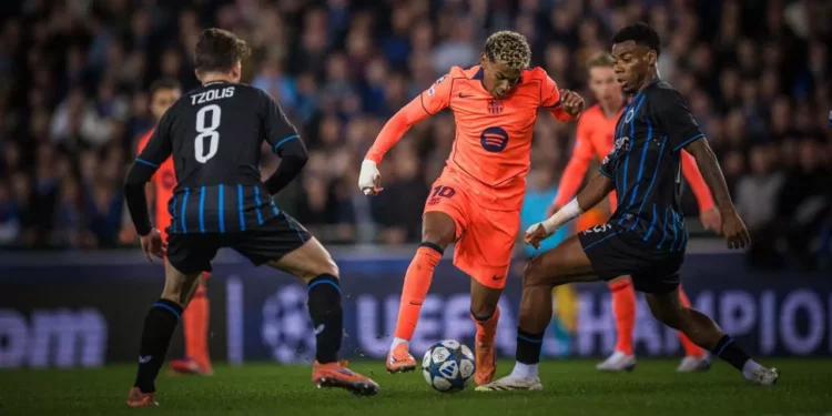 Brujas le mete buen susto al FC Barcelona