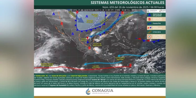 Tormentas y frío arrecia en Oaxaca por frente frío 16
