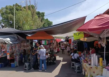 Foto: Lisbeth Mejía // El tianguis de los viernes debió permanecer en inmediaciones de la calle de Curtidurías.