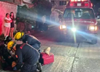 La lesionada fue trasladada al área de urgencia del Hospital General Pilar Sánchez Villavicencio.