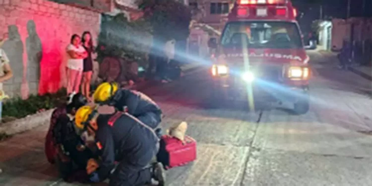 La lesionada fue trasladada al área de urgencia del Hospital General Pilar Sánchez Villavicencio.