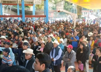 Foto: Juan Carrera // La elección en Eloxochitlán, que se rige por Sistemas Normativos Internos.