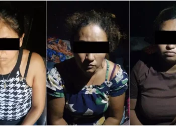 Rosa Isela P. G., de 42 años; María Guadalupe S. P., de 27 años; y Rosa Estela B. N., de 29 años, señaladas como presuntas responsables del homicidio calificado de la niña Noelia Daniela S. G., de apenas 4 años.