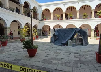 Foto: Lisbeth Mejía // Camina la rehabilitación del ex convento de las Monjas Recoletas.