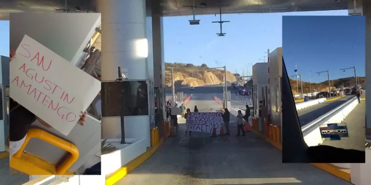 Toman Súper Carretera 175 D: habitantes toman la caseta y exigen la revocación de su presidenta municipal