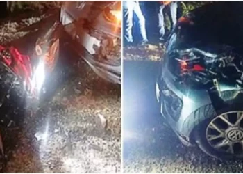 El motociclista sufrió algunas lesiones; el automóvil presentaba daños en la parte frontal.