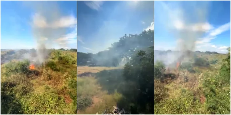 Se sale de control quema en el basurero de Cd. Ixtepec