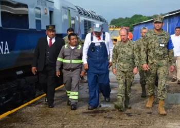 Foto: Gobierno de México // Imagen difundida por el gobierno de México con elementos de Marina patrullando el canal Interoceánico.