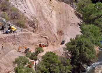 Foto: Archivo El Imparcial // Los trabajos que se realizaban en la que sería Presa Paso Ancho, hoy ya descartados tras amparo por falta de estudios ambientales.