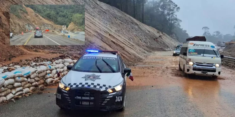 Persisten derrumbes y accidentes en la supercarretera Barranca Larga–Ventanilla