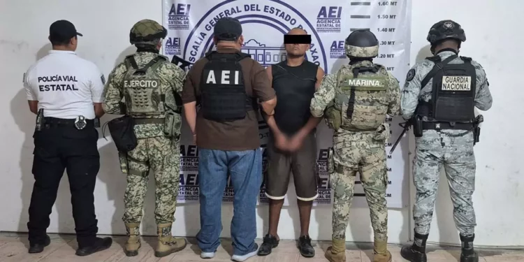 El individuo, identificado como M.F.R.L. o F.R.L., fue detenido por agentes de la Fiscalía en Santa María Nutio, San Juan Colorado.