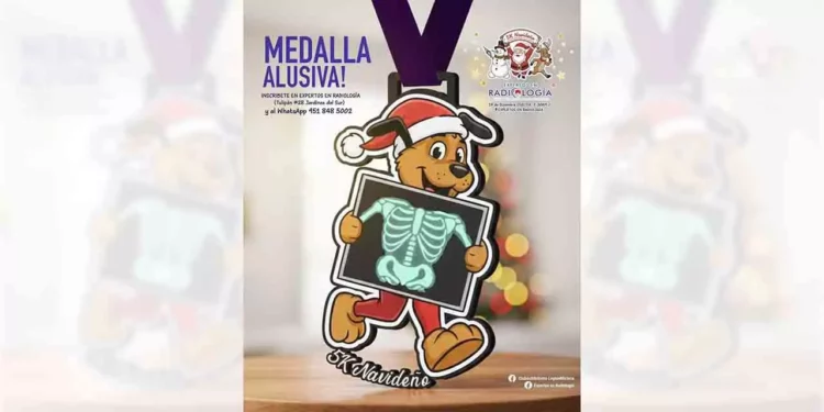 La medalla viene incluida dentro del kit deportivo.