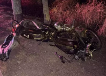 La motocicleta tipo chopper, marca Harley Davison quedó en resguardo para las investigaciones.