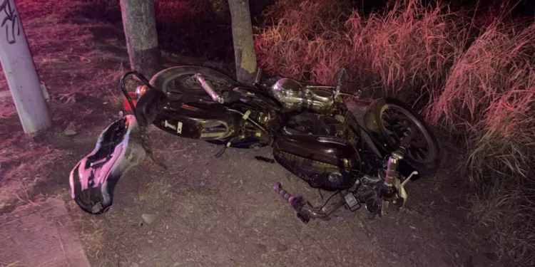 La motocicleta tipo chopper, marca Harley Davison quedó en resguardo para las investigaciones.