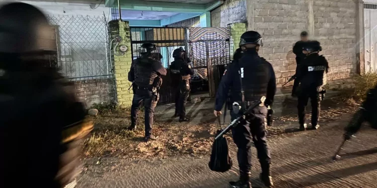 Los cateos fueron efectuados en viviendas ubicadas en la colonia Emiliano Zapata de la Novena Sección.
