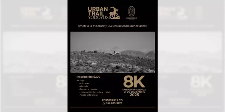 Este domingo 21 de diciembre, se realizará el Urban Trail Yodoyuxi 2025.