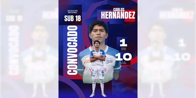 Carlos Alberto Hernández Rosales persigue su sueño de convertirse en una figura del balompié.